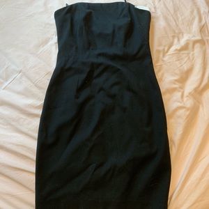 Vintage black strapless minidress